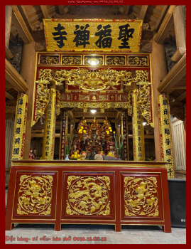 Bàn thờ gia tiên sơn theo yêu cầu